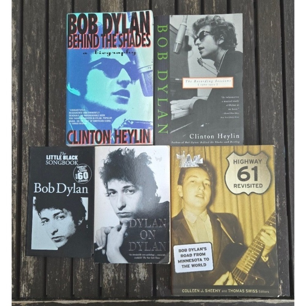 Bob Dylan Vintage Paperback Biography Songbook Book‎ Lot 5 Titles